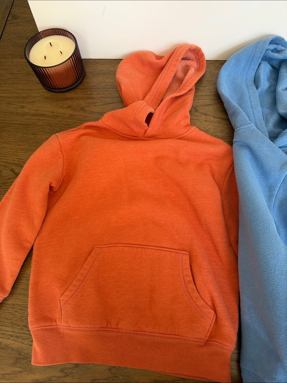 Bundle of 2 jumping beans Boys Blue and Orange Hooded Sweatshirt - Picture 4 of 5